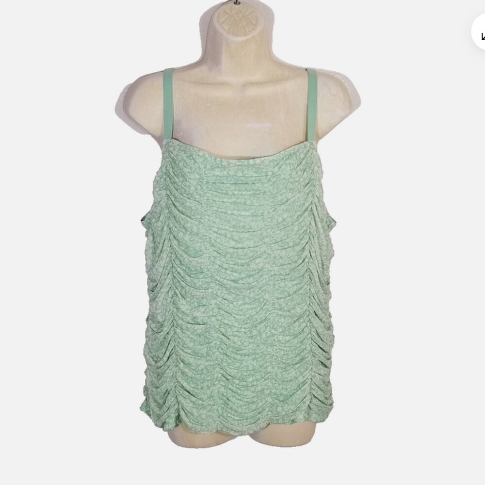 TORRID Size 2 Mesh Shirred Cami Top 6482E1M